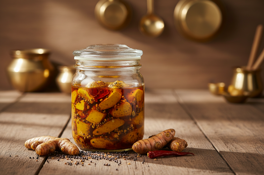 Kachhi Haldi Ka Achar – Traditional Winter Pickle